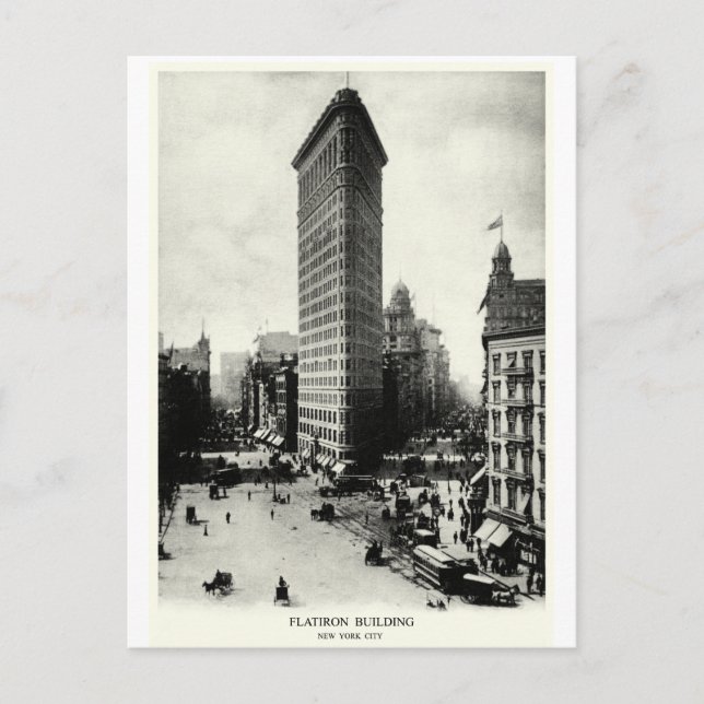 1903 Flatiron District, New York City Postcard (Front)