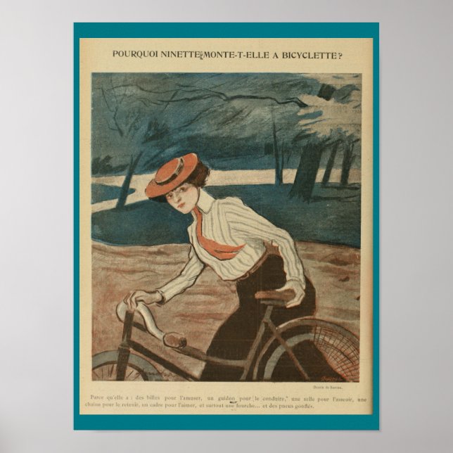 1903 Vintage Bicycle Magazine Ad Art Poster (Front)