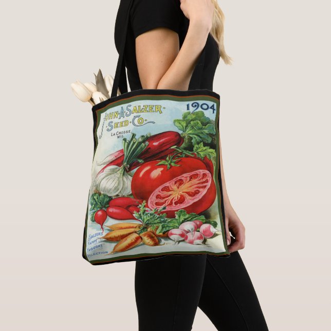 1904 Salzer Seed Co. Garden Tote Bag (Close Up)