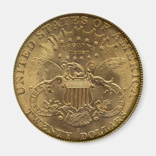 1904 Twenty Dollar Coin, back (tails) or $20 Magnet
