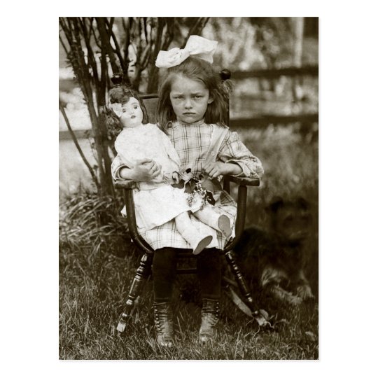 1905 Cranky Girl Postcard
