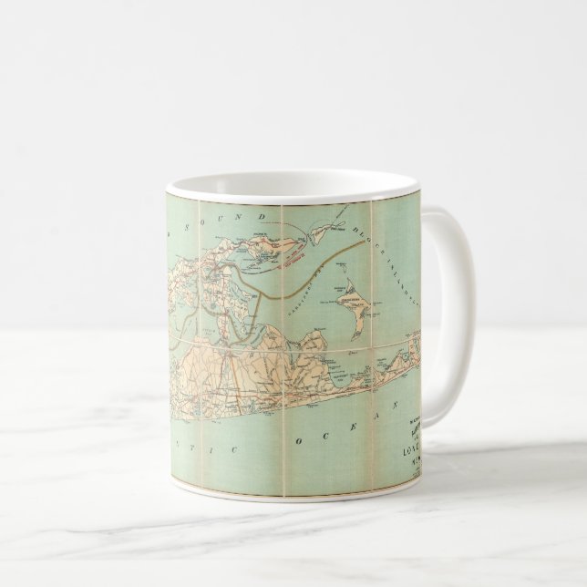 1905 Long Island Map Mug (Front Right)
