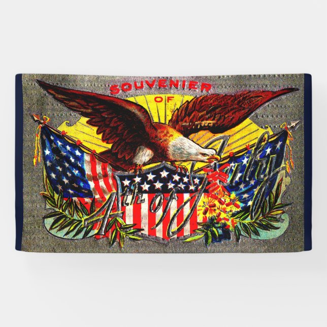 1905 Souvenir 4th of July Banner (Horizontal)