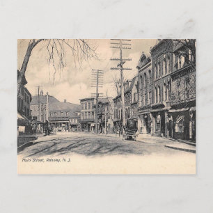 1905 Stores Main St. Rahway NJ Vintage Postcard