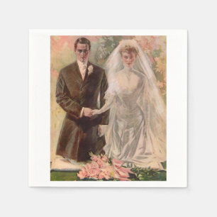 1906 Edwardian wedding Napkin