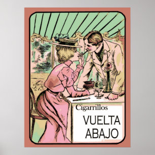1906 Vintage Cigarette Advertisement Poster