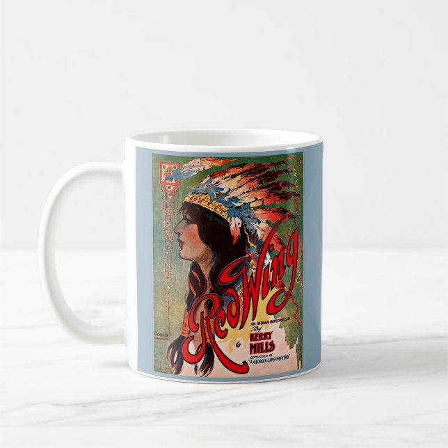  1907 Redwing sheet music cover print Coffee Mug (Left)