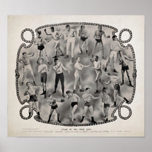 1907 Stars of the Prize Ring Poster