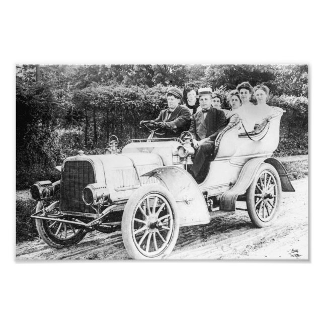 1907 White Model G Steam Touring Car Photo Print (Front)