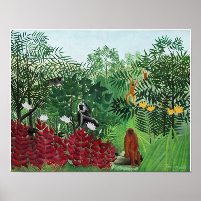 1908  Henri Rousseau Painting Poster (Front)