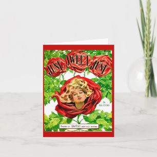 1908 June Sweet June sheet music cover Note Card