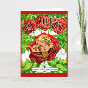 1908 June Sweet June sheet music pirnt Card