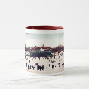 1908 Skating at Lincoln Park, Vintage Inspired Mug