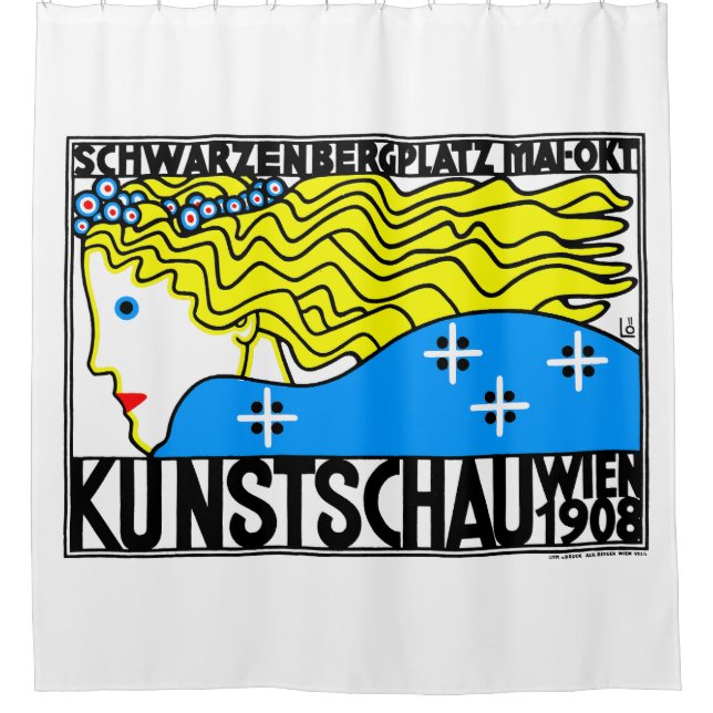 1908 Vienna Art Nouveau Art Show Fair Maiden (Front)