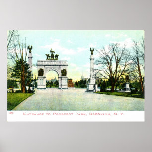1908 Vintage Prospect Park, Brooklyn, NY Poster