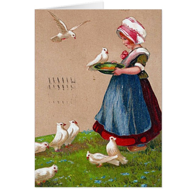 1909 Feeding The Birds Vintage (Front)