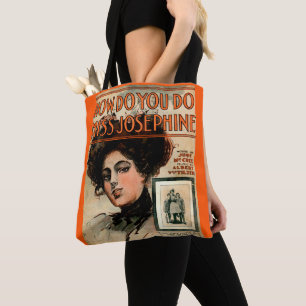 1909 How Do You Do Miss Josephine sheet music Tote Bag