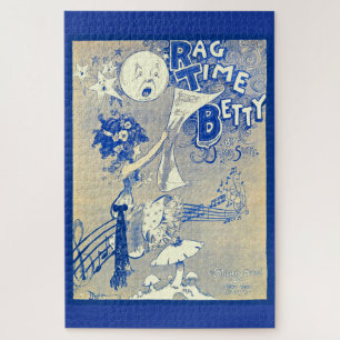 1909 Ragtime Betty sheet music art Jigsaw Puzzle