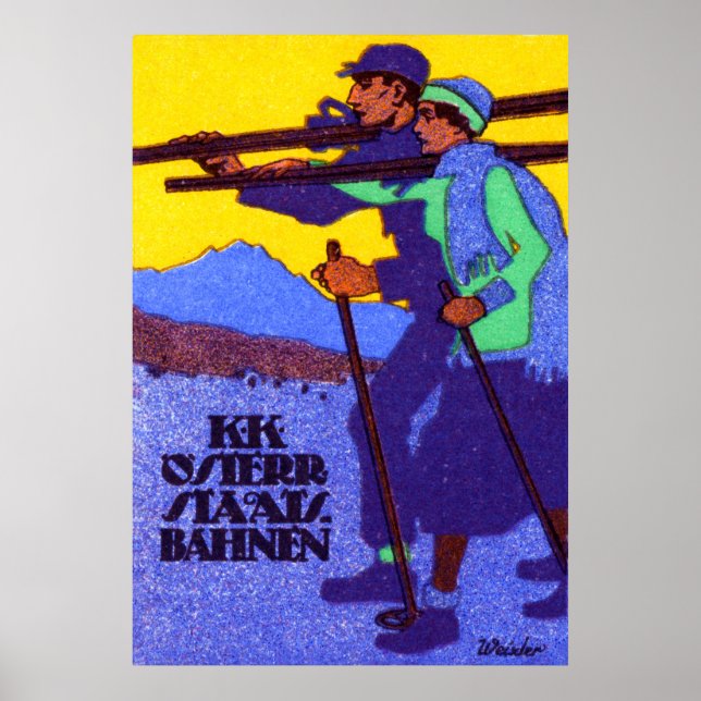 1910 Austrian Ski Poster (Front)