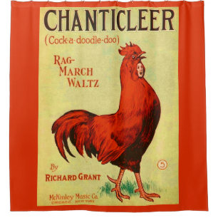 1910 Chanticleer sheet music print