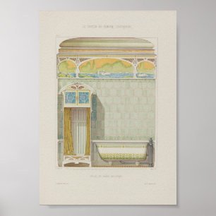 1910 Desaint Salle De Bains Moderne Art Poster