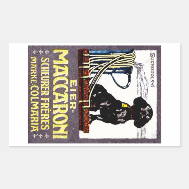 1910 Maccaroni Poster Sticker (Front)