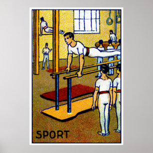 1910 Men's Gymnastics Poster
