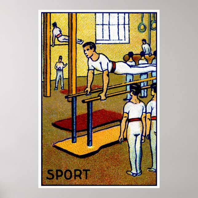 1910 Men's Gymnastics Poster (Front)