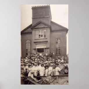 1910 Photo of Abyssinian Baptist Church, New York Poster