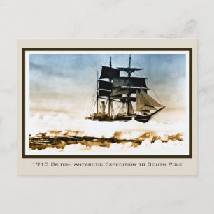 1910 Scott Expedition to Terra Nova South Pole Postcard