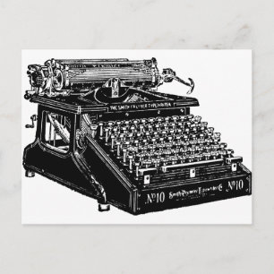 1910 Typewriter Postcard