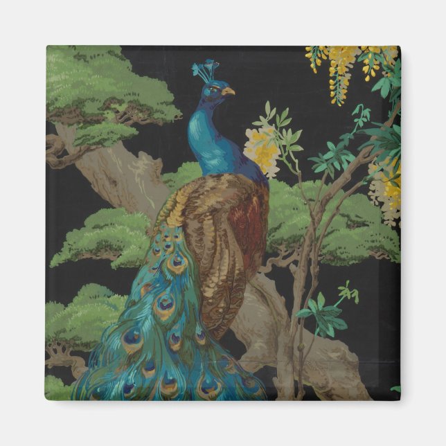 1910 Vintage Wallpaper The Cedar Tree Magnet (Front)