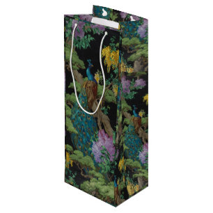 1910 Vintage Wallpaper The Cedar Tree Wine Gift Bag