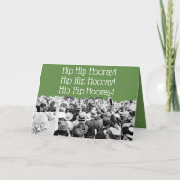 1910'S CROWD CHEERING PHOTO HIP HIP HOORAY!