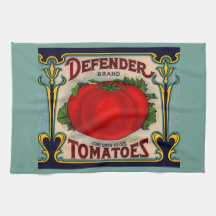 1910s Defender brand tomatoes label