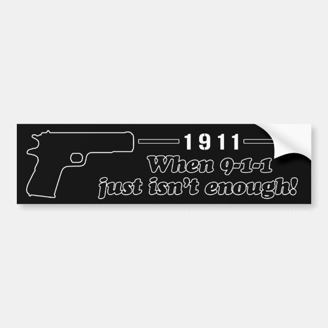 1911 BUMPER STICKER (Front)