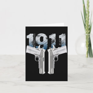 1911 Handgun Pro Gun 2nd Amendment Gift  Card