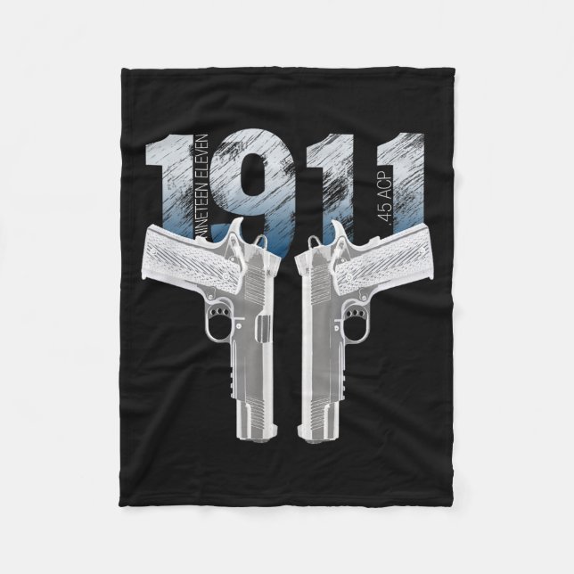 1911 Handgun Pro Gun 2nd Amendment Gift  Fleece Blanket (Front)