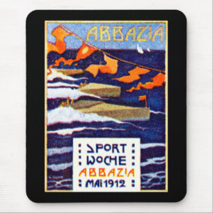 1912 Abbazia Speed Boat Races Mouse Pad