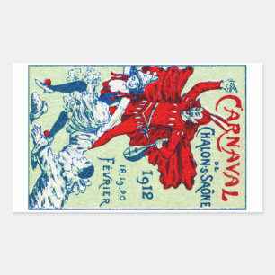 1912 French Carnaval Sticker