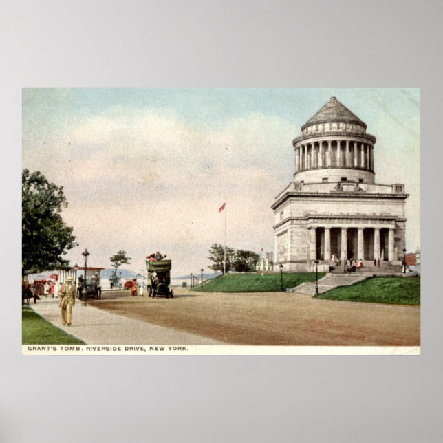 1912 Grant's Tomb, Riverside Drive, New York City Poster (Front)