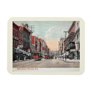 1912, Main St, Paterson NJ Vintage Style Magnet