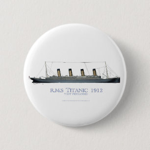 1912 Titanic 1 2 Inch Round Button