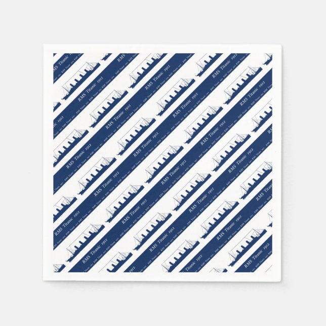 1912 Titanic 3 Napkin (Front)