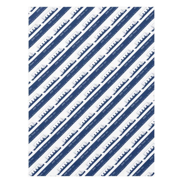 1912 Titanic 3 Tablecloth (Front)