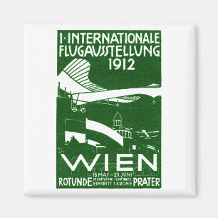 1912 Vienna Air Show Poster Magnet