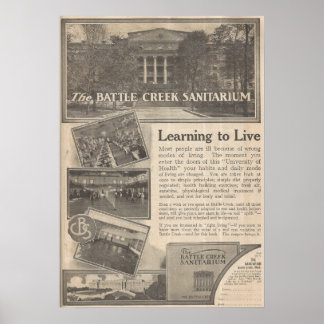 1913 Battle Creek Sanitarium, Michigan Poster