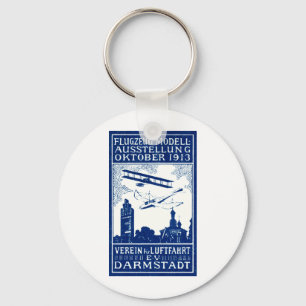 1913 Darmstadt Air Show Keychain