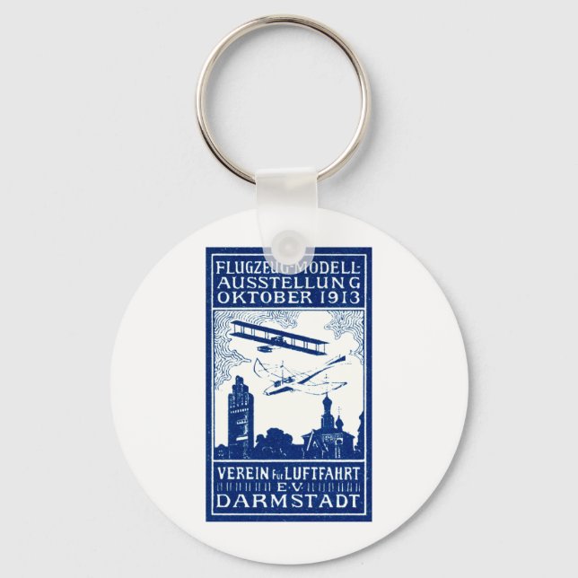 1913 Darmstadt Air Show Keychain (Front)