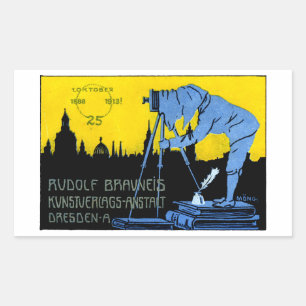 1913 Dresden Photography Poster Sticker